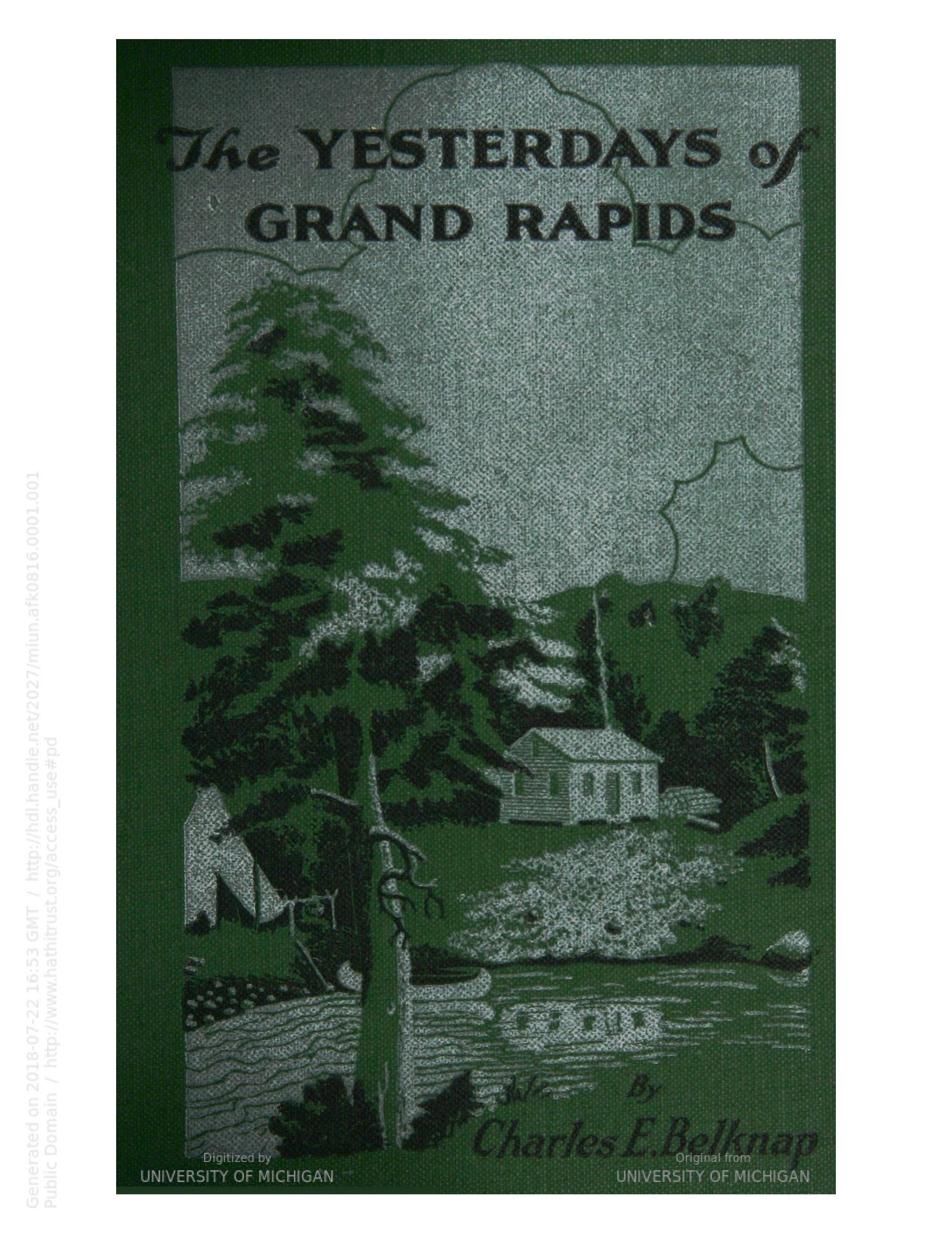 Cover image of the book The Yesterdays of Grand Rapids